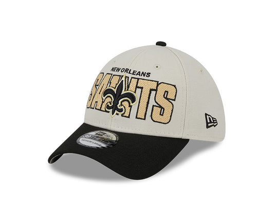 New Orleans Saints New Era 2023 NFL Draft 39THIRTY Flex Hat - Cream - Pro League Sports Collectibles Inc.