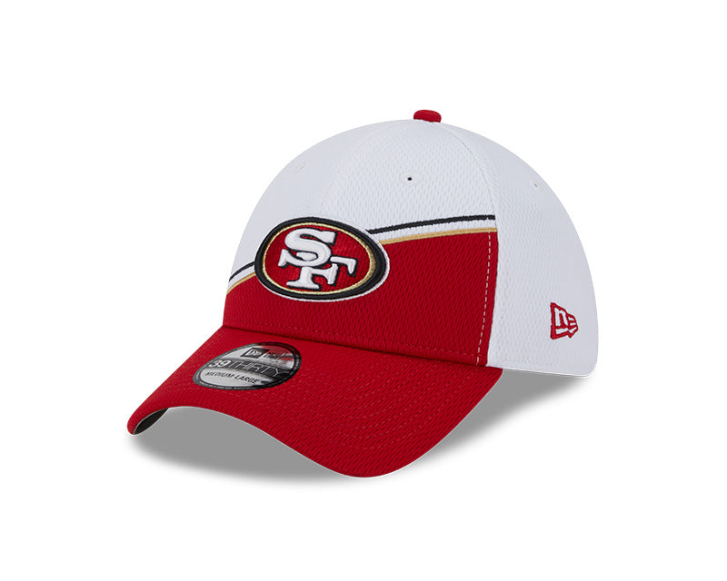 San Francisco 49ers New Era 2023 Sideline 39THIRTY Flex Hat - White/Red - Pro League Sports Collectibles Inc.