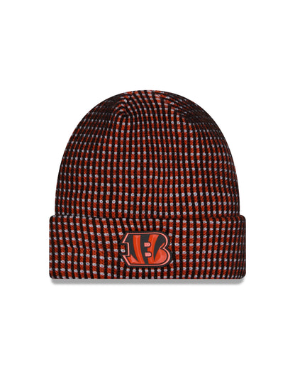 Cincinnati Bengals 2026 New Era NFL Sideline Cold Weather Cuff Knit Toque - Black / Orange