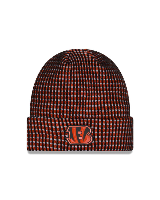 Cincinnati Bengals 2026 New Era NFL Sideline Cold Weather Cuff Knit Toque - Black / Orange