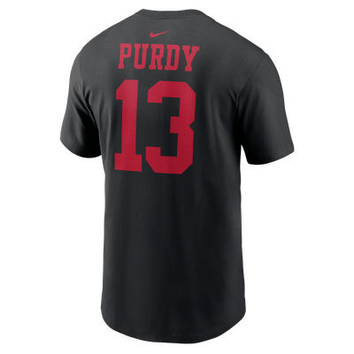 Brock Purdy #13 San Francisco 49ers SUPER-BOWL Nike - Name & Number Black T-Shirt