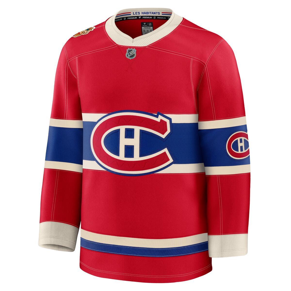Montreal Canadiens Fanatics 2026 NHL Heritage Classic Premium Player Jersey - Red BLANK