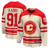 Calgary Flames Nazem Kadri #91 2023 NHL Heritage Classic - Fanatics Breakaway Jersey - Cream - Pro League Sports Collectibles Inc.