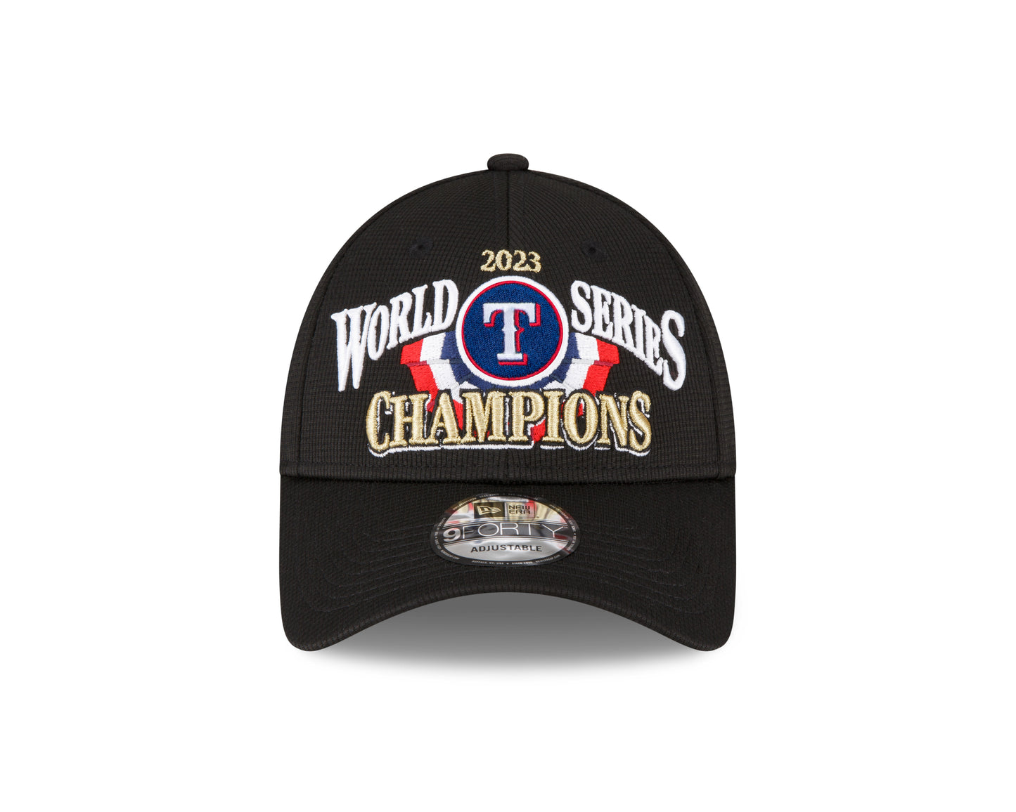 Texas Rangers New Era 2023 World Series Champions Locker Room 9Forty Adjustable Hat - Pro League Sports Collectibles Inc.