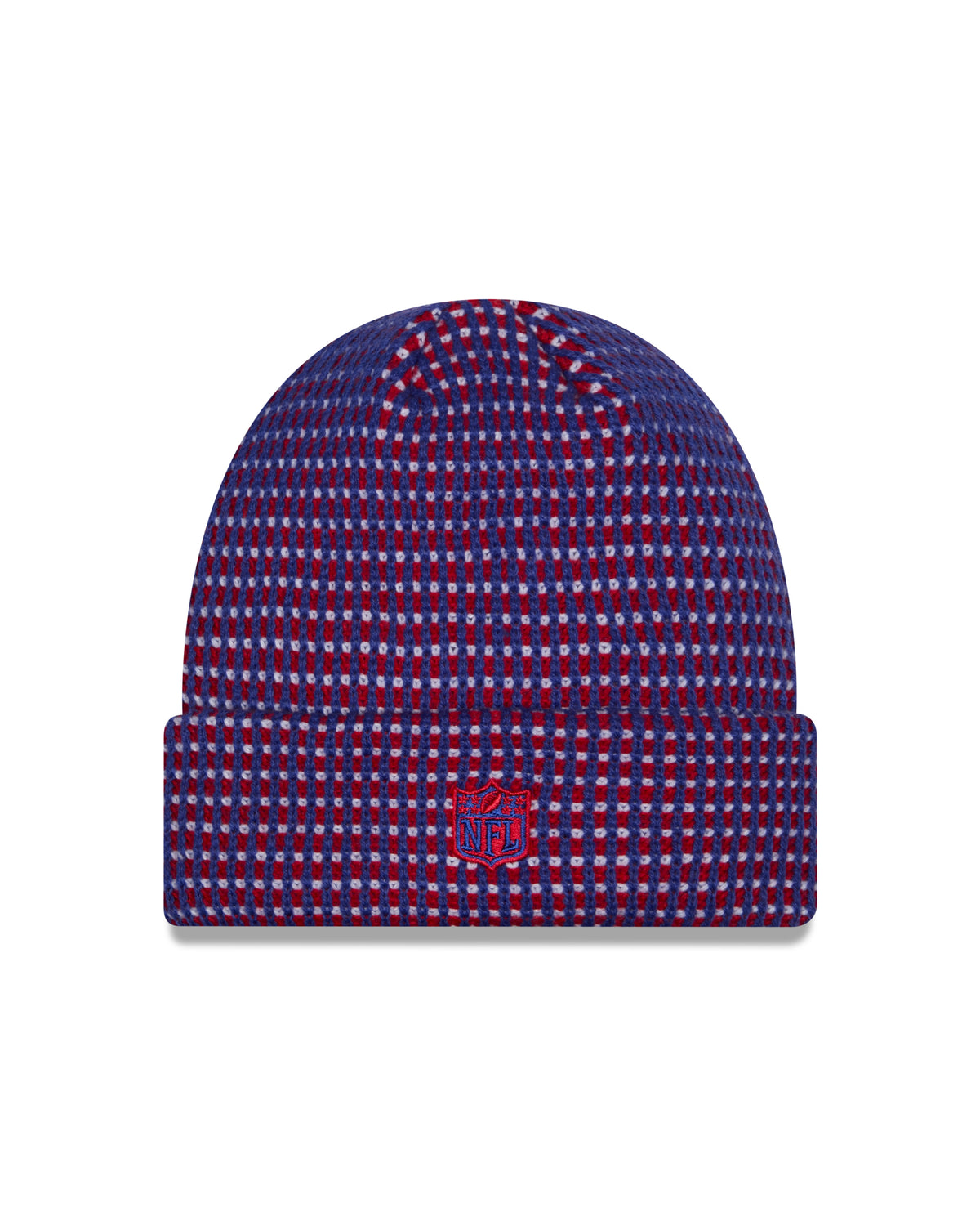 New York Giants 2026 New Era NFL Sideline Cold Weather Cuff Knit Toque - Blue / Red