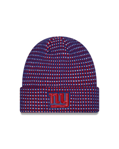 New York Giants 2026 New Era NFL Sideline Cold Weather Cuff Knit Toque - Blue / Red