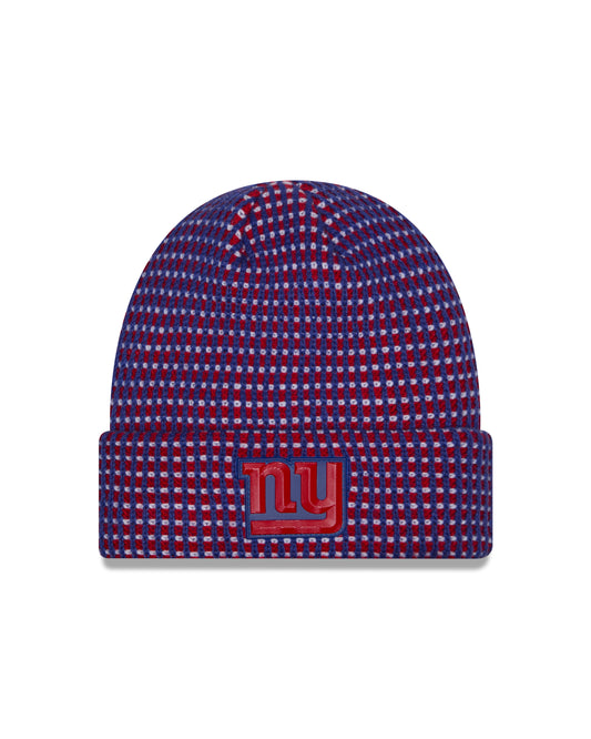 New York Giants 2026 New Era NFL Sideline Cold Weather Cuff Knit Toque - Blue / Red