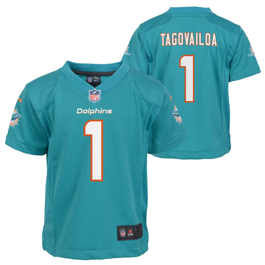 Youth Tua Tagovailoa #1 Miami Dolphins Nike Youth Game Jersey - Aqua