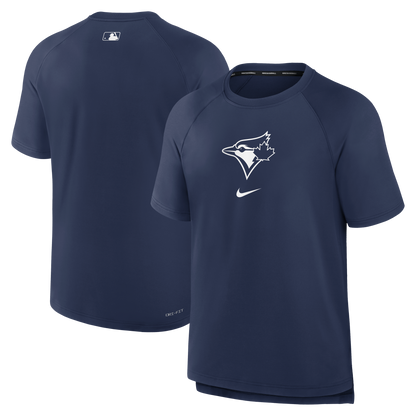 Toronto Blue Jays Nike Authentic Collection Pregame Raglan Performance T-Shirt - Navy