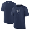 Toronto Blue Jays Nike Authentic Collection Pregame Raglan Performance T-Shirt - Navy