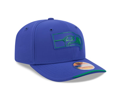 Seattle Seahawks Throwback New Era 9SEVENTY 2026 Sideline Adjustable Hat - Royal