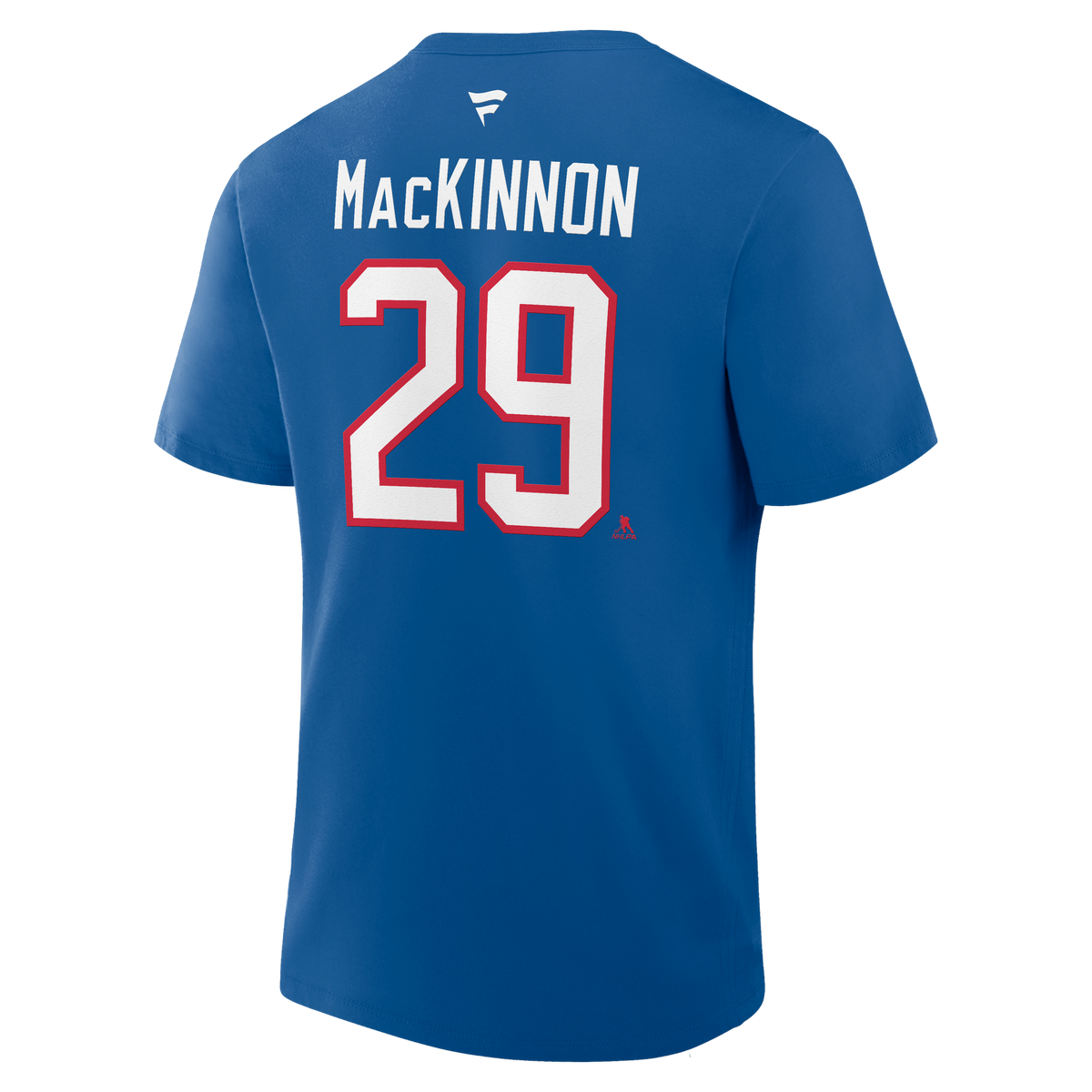 Nathan MacKinnon #29 Colorado Avalanche Fanatics Authentic Stack Name and Number T-Shirt - Blue