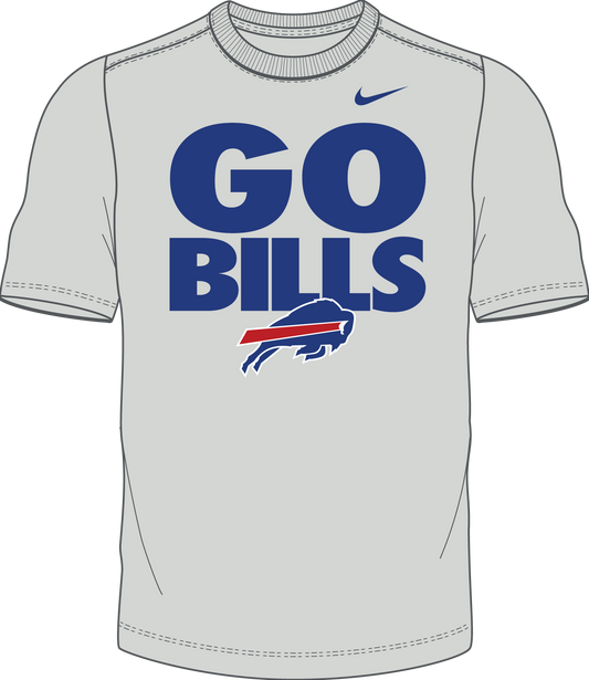 Buffalo Bills Essential Logo T-Shirt - Gray