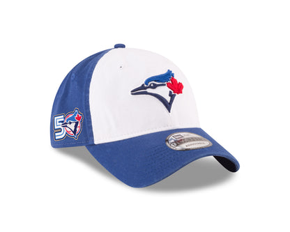 Toronto Blue Jays New Era 50th Season Anniversary On-Field 9TWENTY Alt3 Adjustable Hat - White