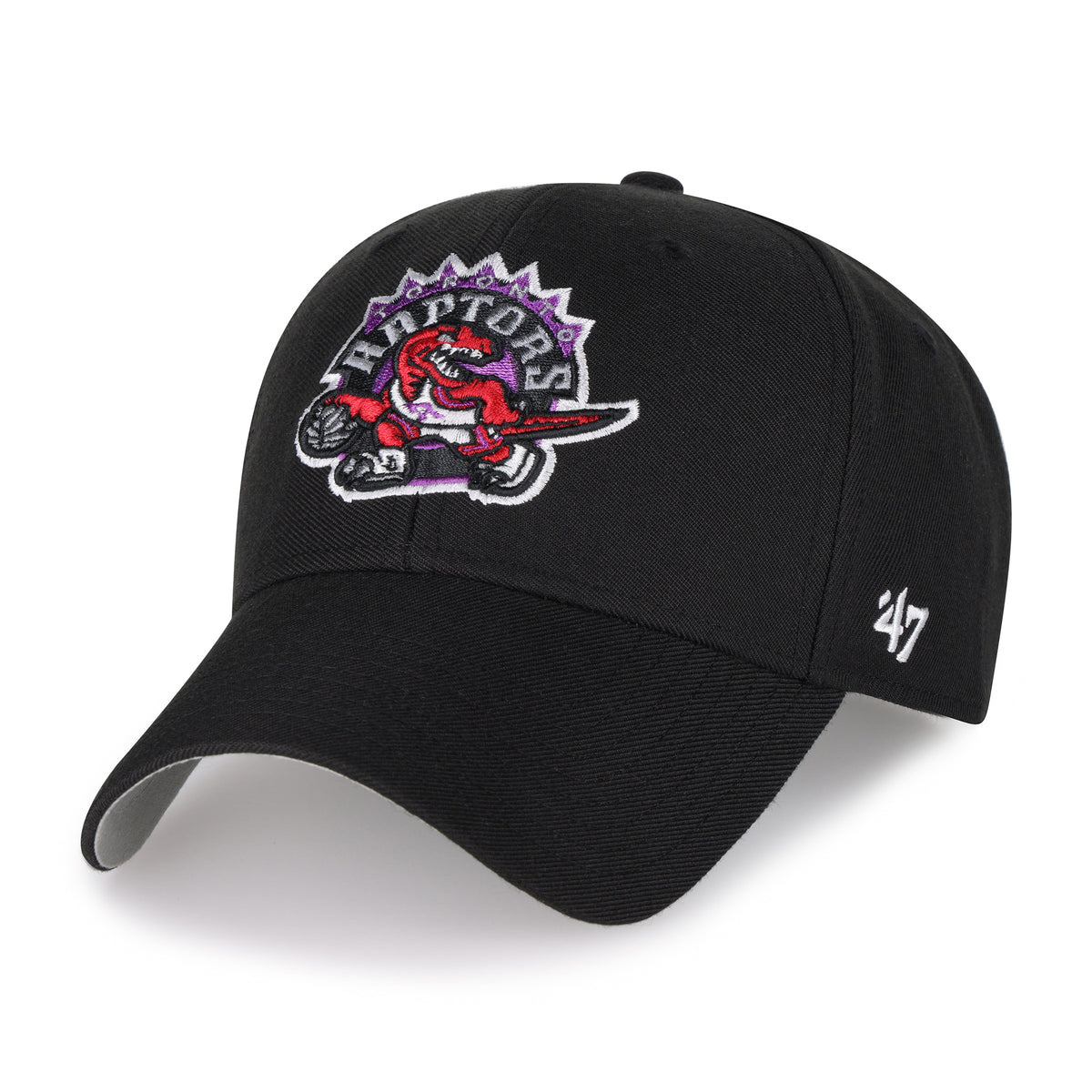 Toronto Raptors Hardwood Classic NBA 47 Brand MVP Basic Adjustable Hat - Black