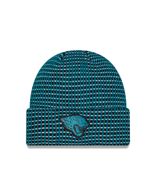 Jacksonville Jaguars 2026 New Era NFL Sideline Cold Weather Cuff Knit Toque - Teal