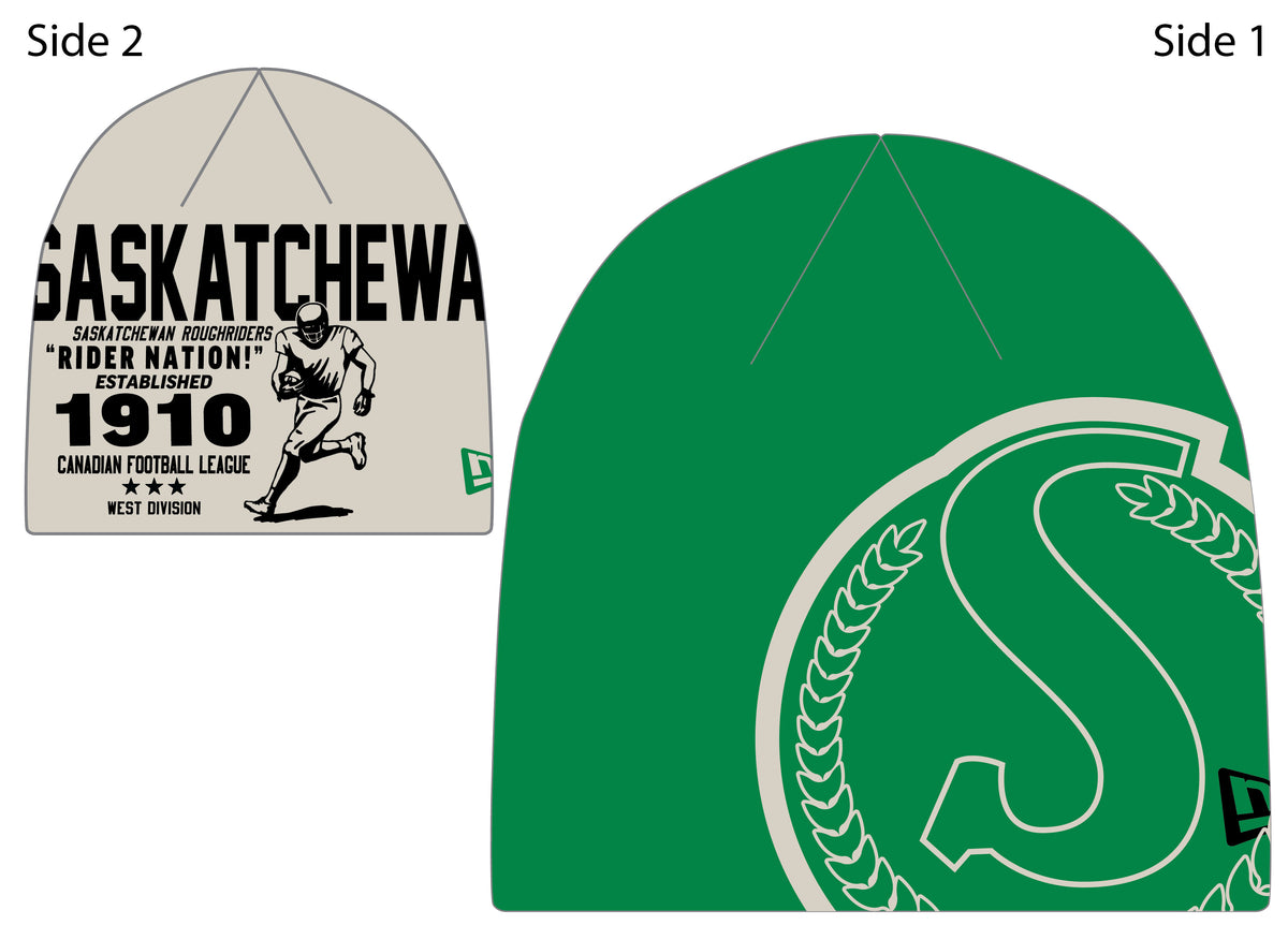 Saskatchewan Roughriders CFL Turf Traditions New Era Knit Hat