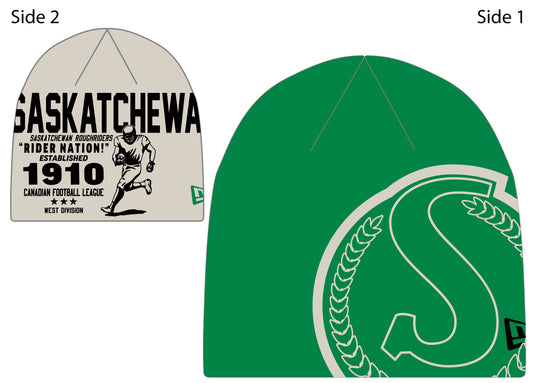 Saskatchewan Roughriders CFL Turf Traditions New Era Knit Hat
