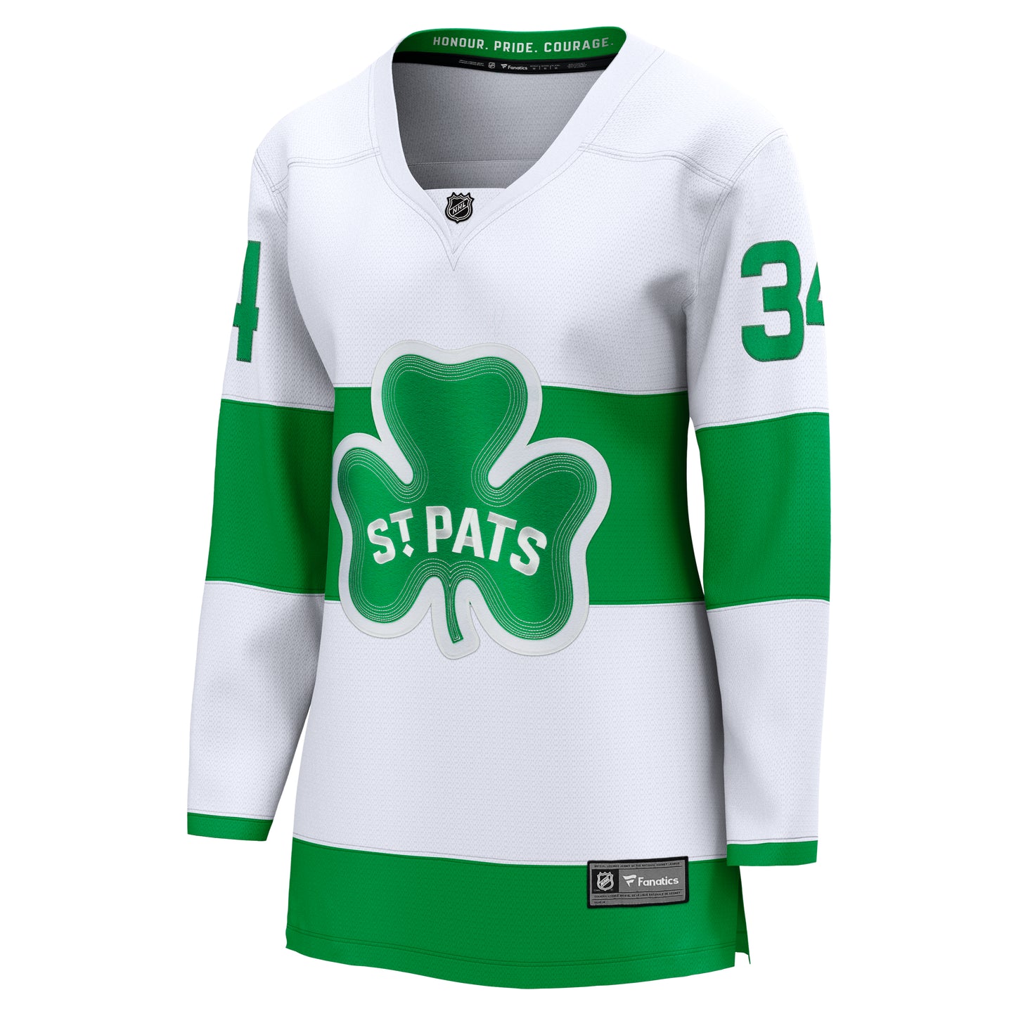 Women's Toronto Maples Leafs 2024 St Pats Auston Matthews #34 Replica Jersey