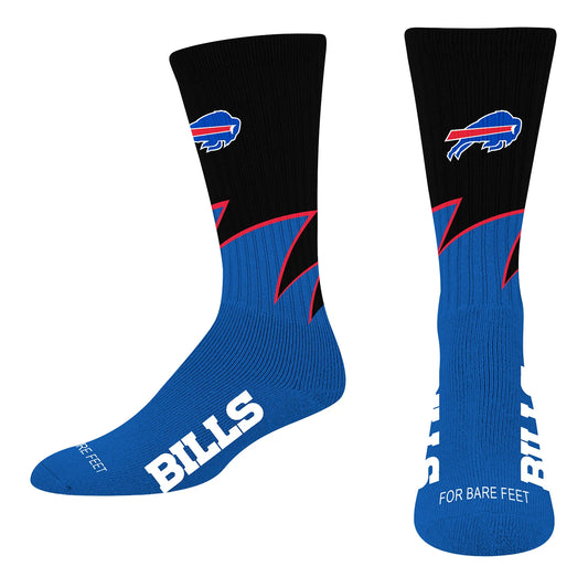 Buffalo Bills For Bare Feet Wave Socks - Blue/Red
