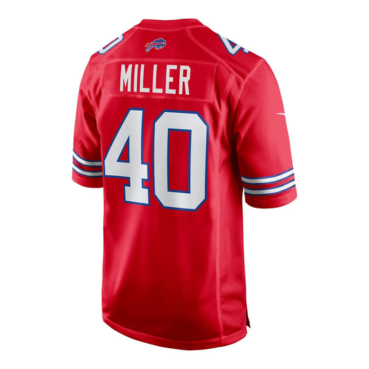 Von Miller #40 Buffalo Bills Nike Game Finished Player Jersey - Red