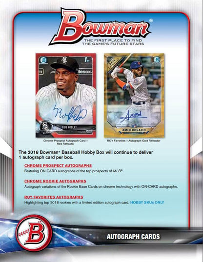 Bowman 2018 MLB Hobby Baseball Box