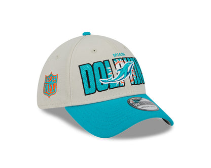 Miami Dolphins New Era 2023 NFL Draft 39THIRTY Flex Hat - Cream - Pro League Sports Collectibles Inc.