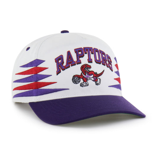 Toronto Raptors 47' Brand Diamond Cut Hitch Snapback Hat - White
