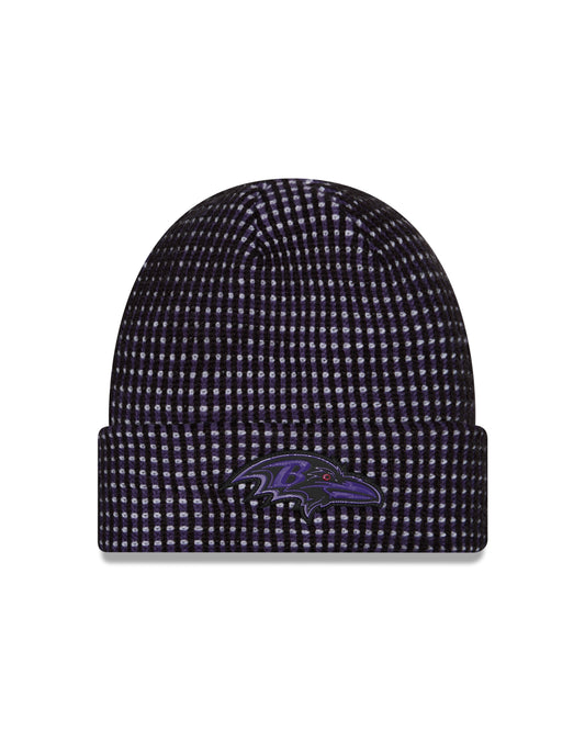 Baltimore Ravens 2026 New Era NFL Sideline Cold Weather Cuff Knit Toque - Black