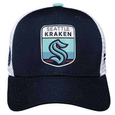 Youth Seattle Kraken Fanatics Branded 2023 NHL Draft On Stage Trucker Adjustable Hat - Pro League Sports Collectibles Inc.