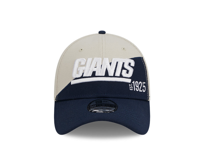 New York Giants New Era 2023 Historic Sideline 39THIRTY Flex Hat - Cream/Navy - Pro League Sports Collectibles Inc.