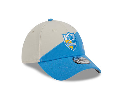 Los Angeles Chargers New Era 2023 Historic Sideline 39THIRTY Flex Hat - Cream/Blue - Pro League Sports Collectibles Inc.