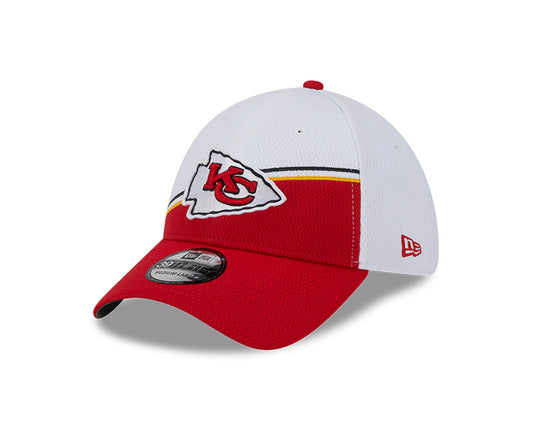 Kansas City Chiefs New Era 2023 Sideline 39THIRTY Flex Hat - White/Red - Pro League Sports Collectibles Inc.