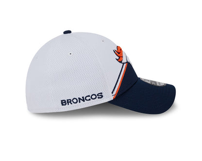 Denver Broncos New Era 2023 Sideline 39THIRTY Flex Hat - White/Navy - Pro League Sports Collectibles Inc.