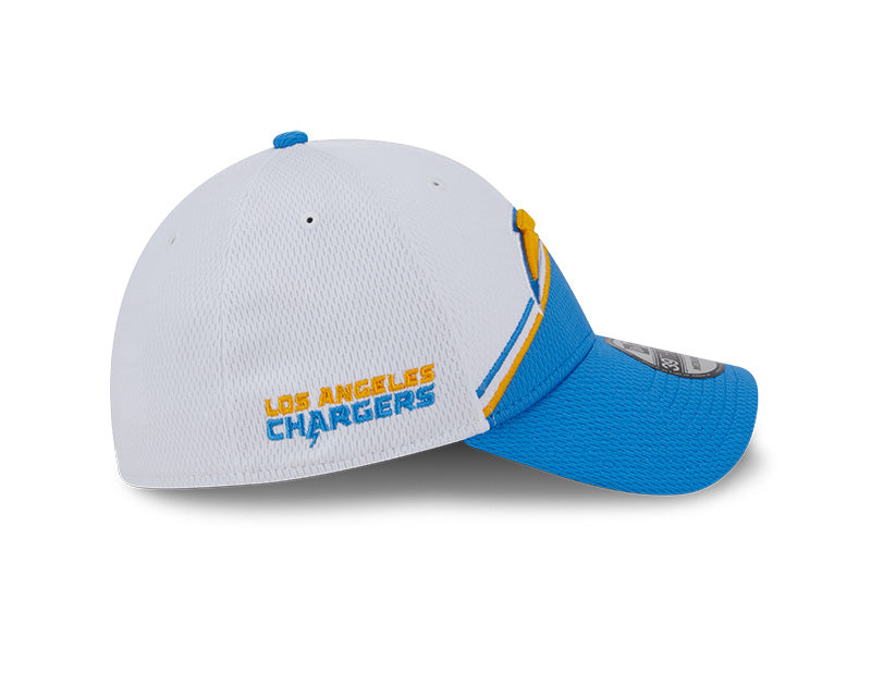 Los Angeles Chargers New Era 2023 Sideline 39THIRTY Flex Hat - White/Light Blue - Pro League Sports Collectibles Inc.