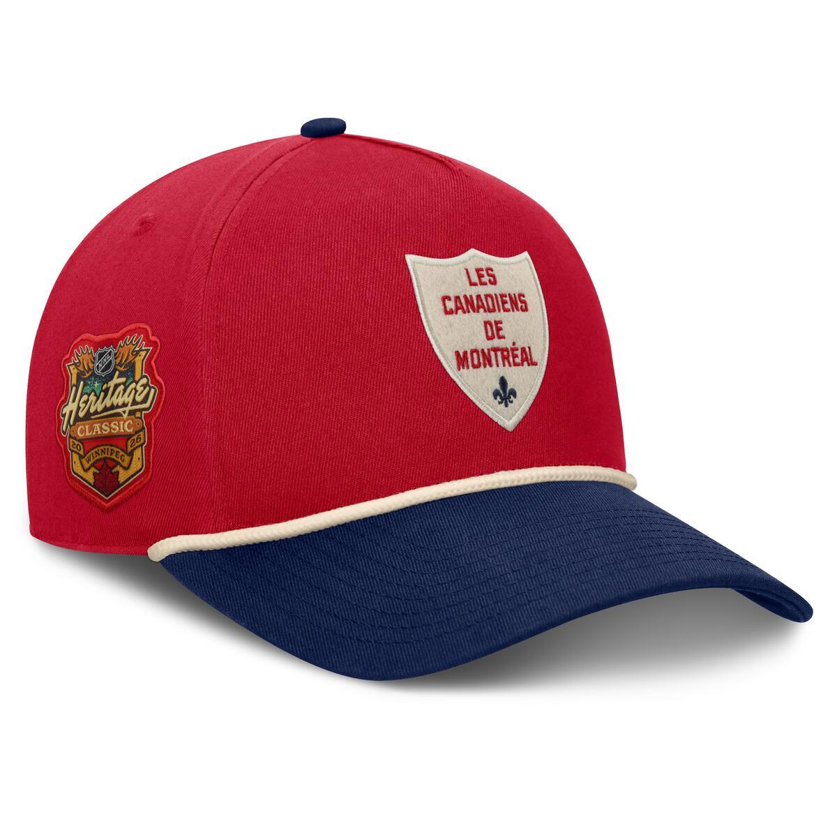 Montreal Canadiens Fanatics 2026 NHL Heritage Classic Authentic Pro A-Frame Adjustable Hat - Red