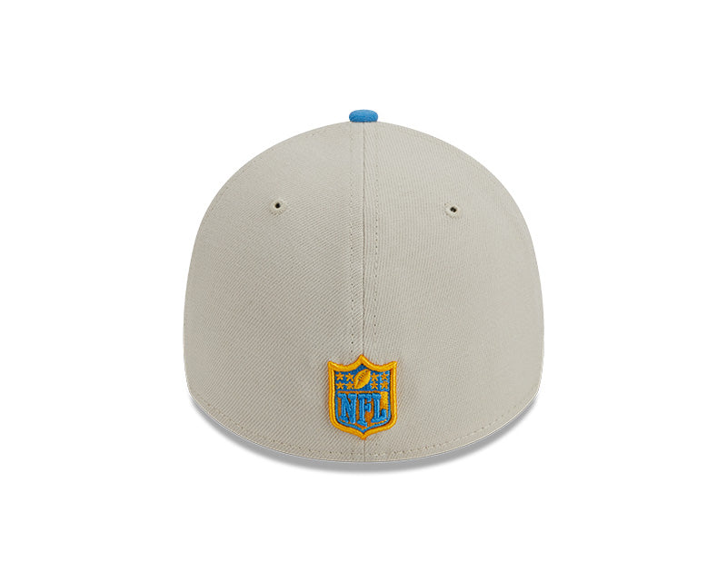 Los Angeles Chargers New Era 2023 Historic Sideline 39THIRTY Flex Hat - Cream/Blue - Pro League Sports Collectibles Inc.