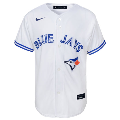 Youth Toronto Blue Jays George Springer #4 White Baseline Jersey