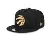 Toronto Raptors New Era City Edition 23/24 9Fifty Snapback- Black/Gold - Pro League Sports Collectibles Inc.