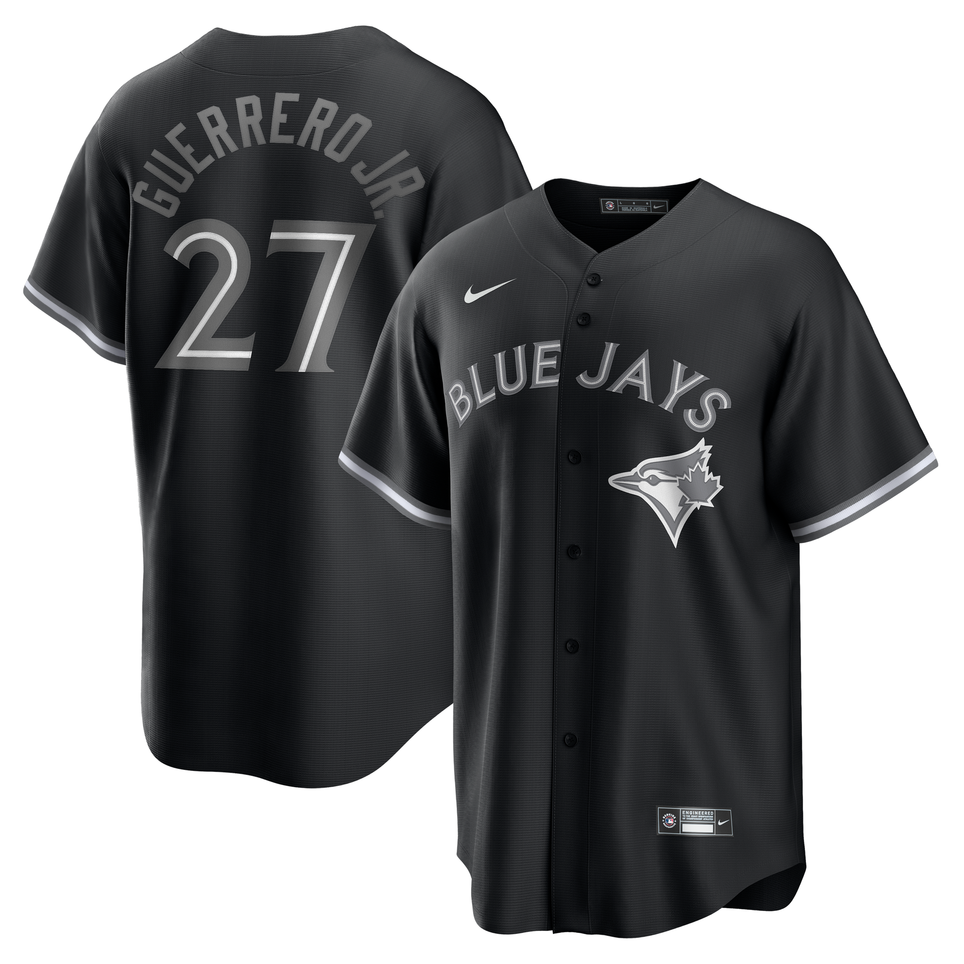 Toronto Blue Jays Vladimir Guerrero Jr. #27 Nike SMU Replica Team Player Jersey - Black - Pro League Sports Collectibles Inc.