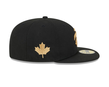 Toronto Raptors New Era City Edition 23/24 59FIFTY Fitted Hat - Black - Pro League Sports Collectibles Inc.