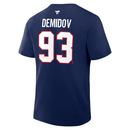 Ivan Demidov #93 Montreal Canadiens Fanatics Authentic Stack Name and Number T-Shirt - Navy