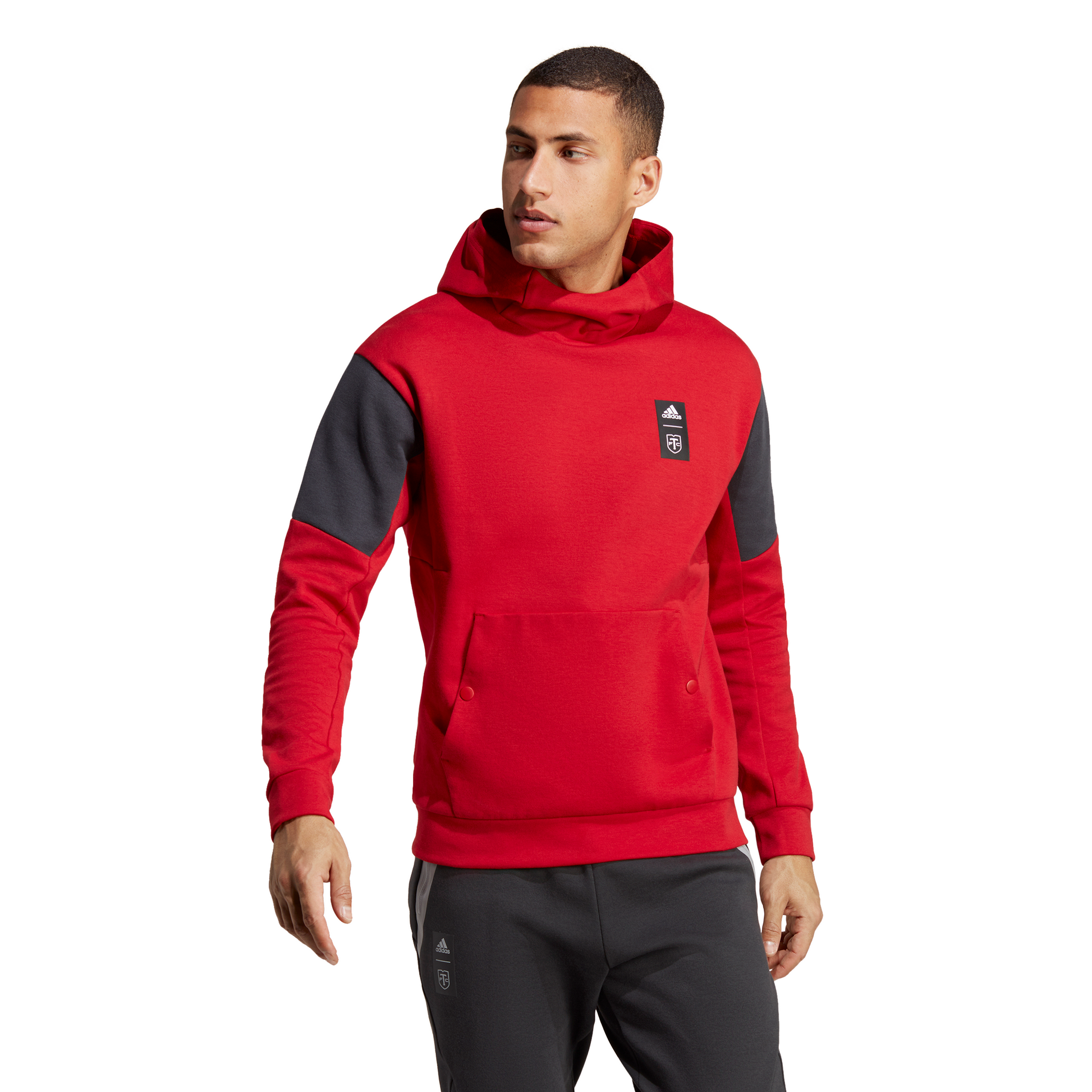 Toronto FC adidas Red Travel Pullover Hoodie Proleaguesports