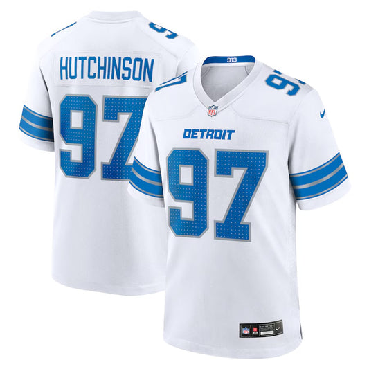 Aidan Hutchinson #97 Detroit Lions Nike Game Jersey - White