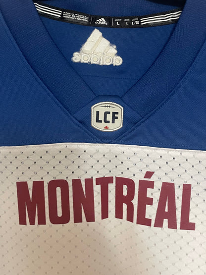 Montreal Alouettes Adidas CFL Vintage Replica Jersey -White - Pro League Sports Collectibles Inc.