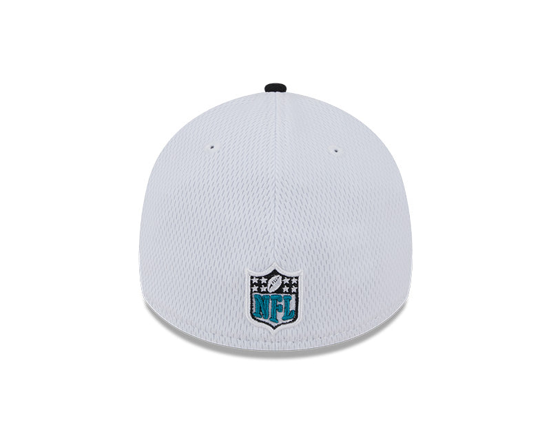 Jacksonville Jaguars New Era 2023 Sideline 39THIRTY Flex Hat - White/Black - Pro League Sports Collectibles Inc.