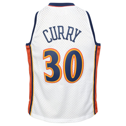 Youth Stephen Curry Golden State Warriors Mitchell & Ness 2009-10 Hardwood Classic Swingman Jersey - White