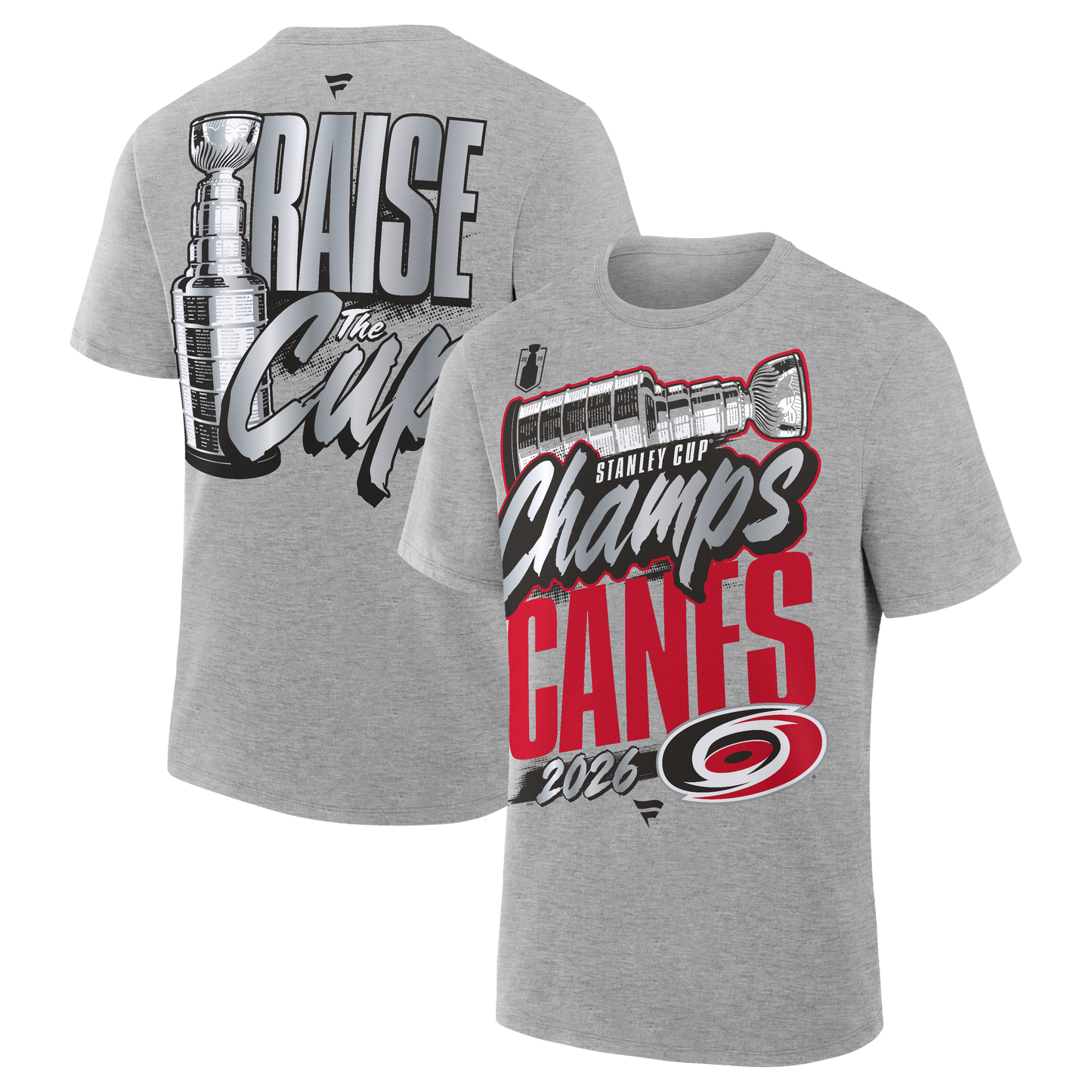 Carolina Hurricanes Fanatics 2026 Stanley Cup Champions Authentic Locker Room T-Shirt – Gray