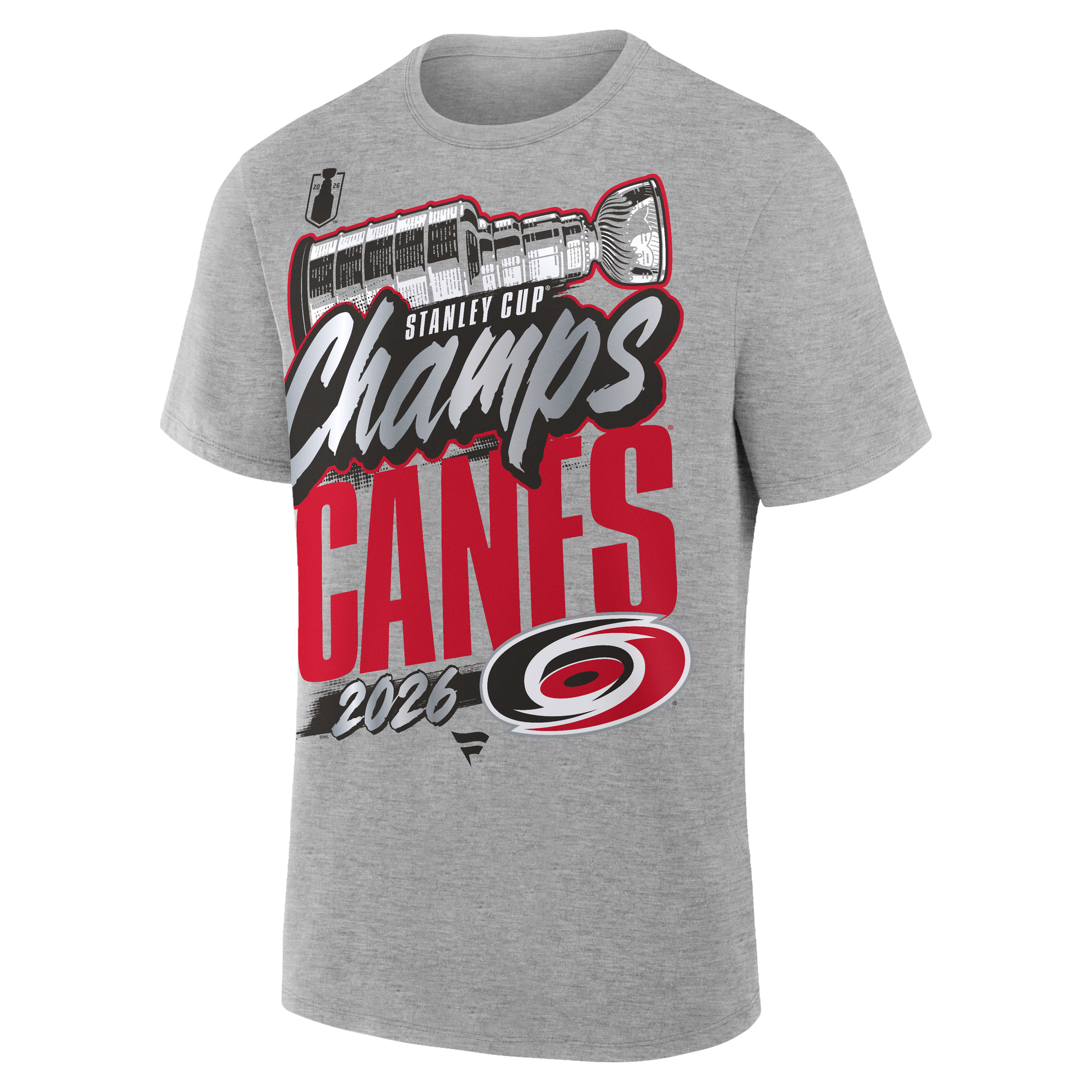 Carolina Hurricanes Fanatics 2026 Stanley Cup Champions Authentic Locker Room T-Shirt – Gray