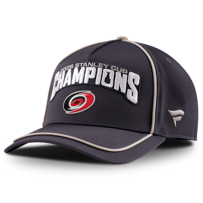 Carolina Hurricanes Fanatics 2026 Stanley Cup Champions Locker Room Structured Adjustable Hat - Charcoal